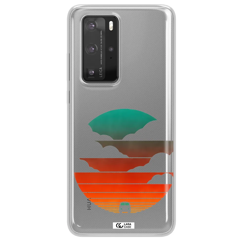 a logo of a boat Huawei P40 Pro Clear TPU Case