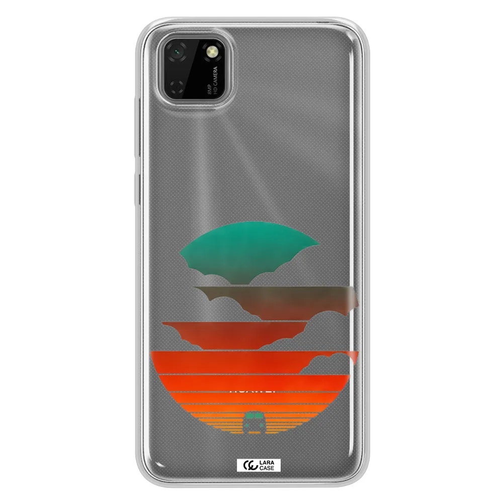 a logo of a boat Huawei Y5P Clear TPU Case