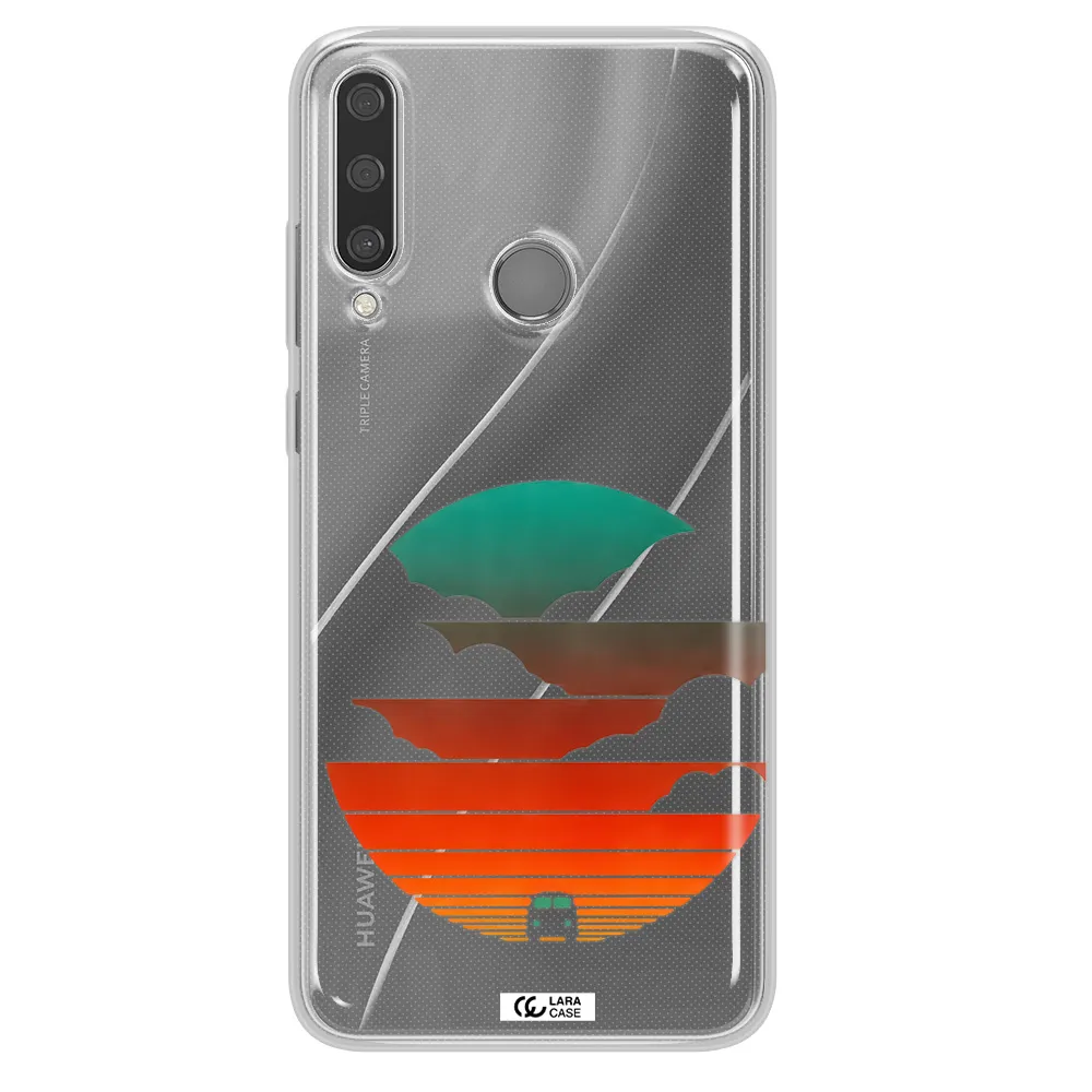 a logo of a boat Huawei Y6P Clear TPU Case