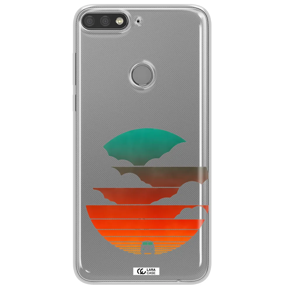 a logo of a boat Huawei Y7 Prime 2018 Clear TPU Case