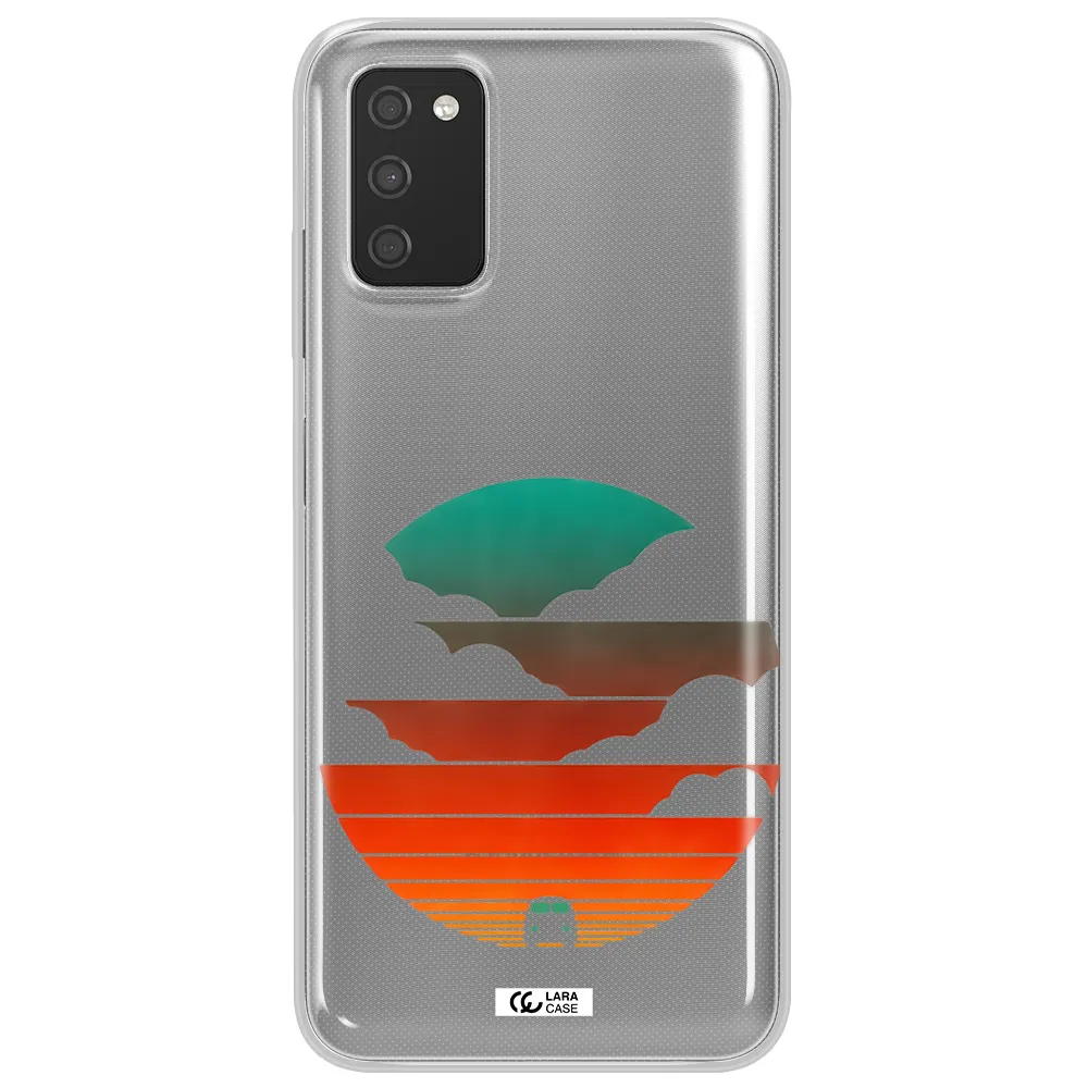 a logo of a boat Samsung A03S Clear TPU Case