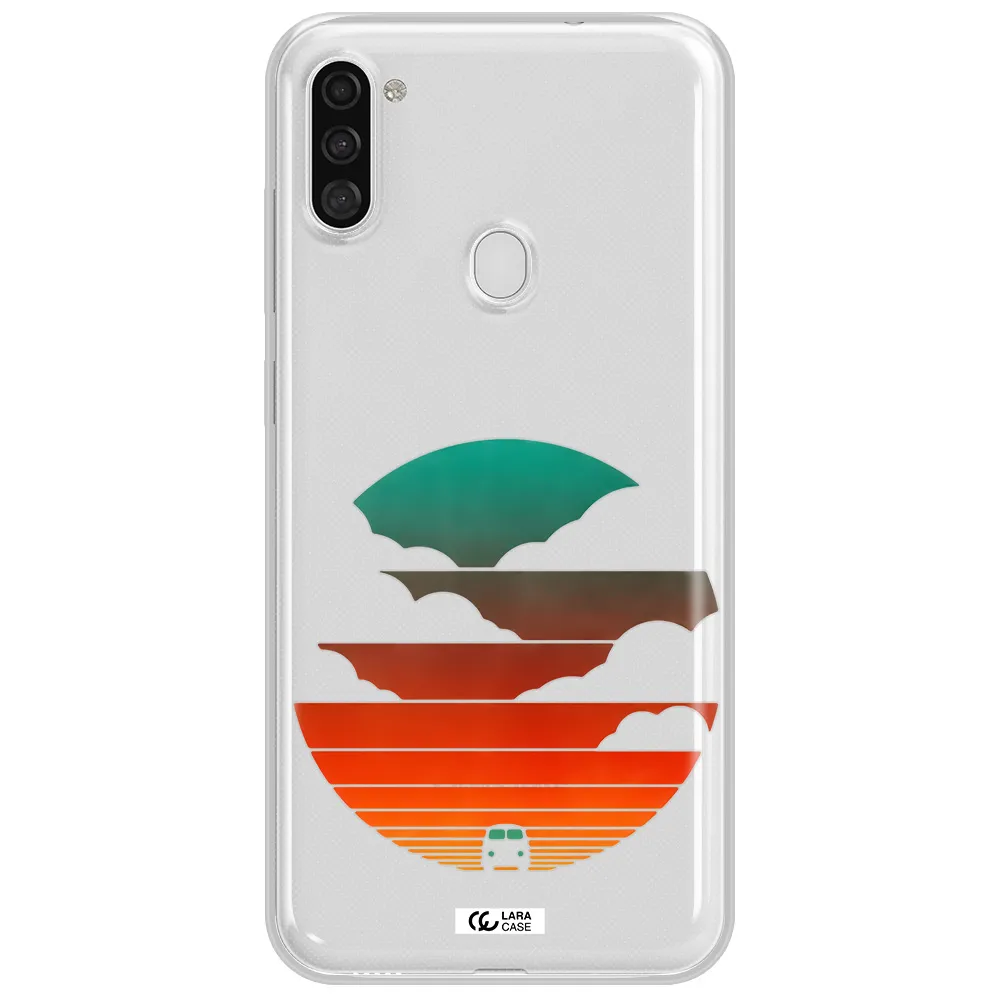 a logo of a boat Samsung A11 Clear TPU Case