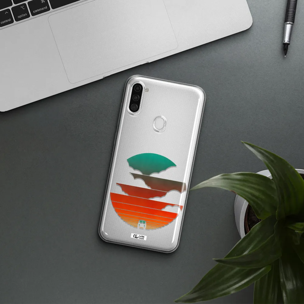 a logo of a boat Samsung A11 Clear TPU Case