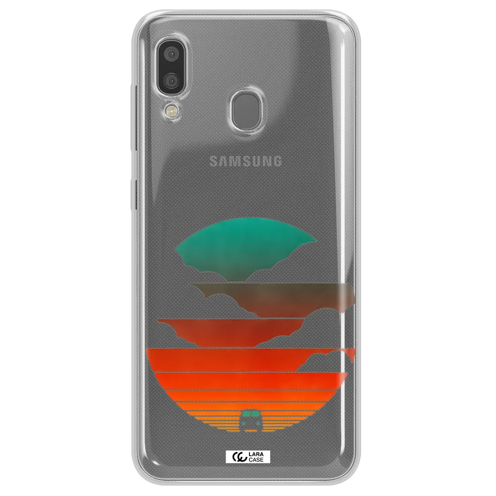 a logo of a boat Samsung A20 Clear TPU Case