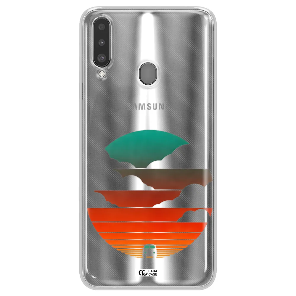 a logo of a boat Samsung A20S Clear TPU Case