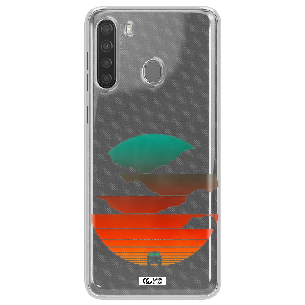 a logo of a boat Samsung A21 Clear TPU Case