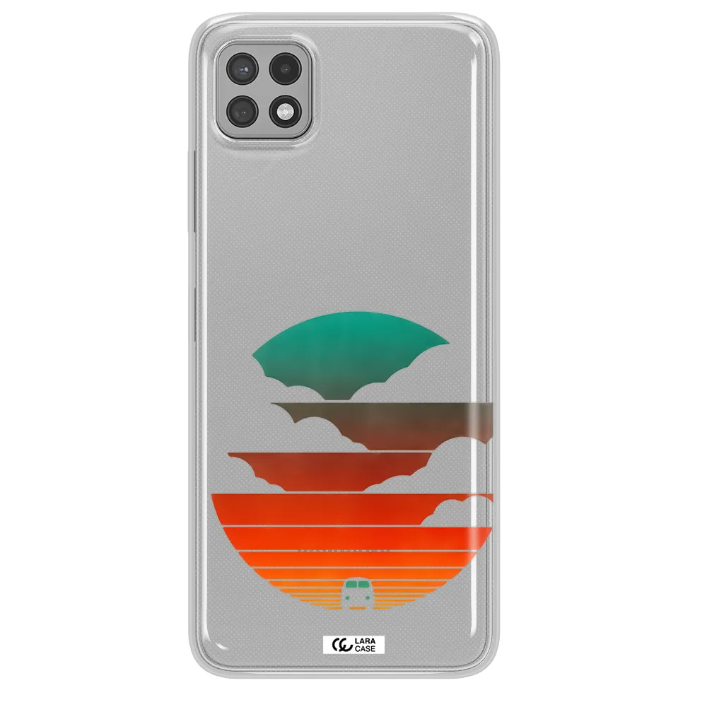 a logo of a boat Samsung A22 5g Clear TPU Case