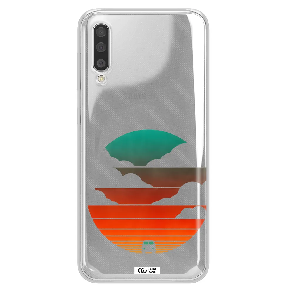 a logo of a boat Samsung A50 Clear TPU Case