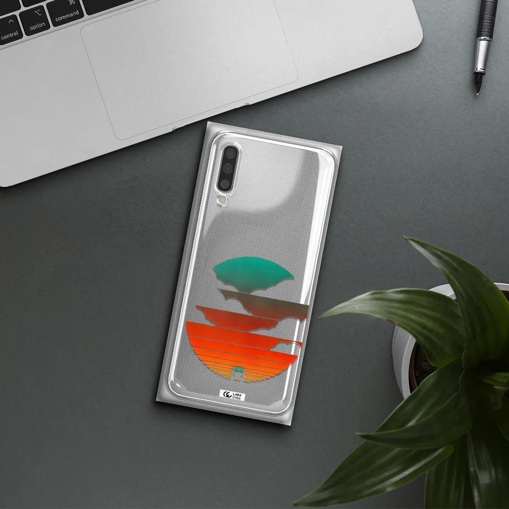 A Logo Of A Boat Samsung A50S Clear Tpu Case