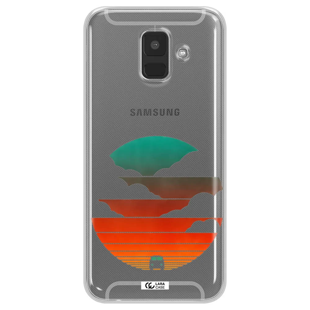 a logo of a boat Samsung A6 Clear TPU Case
