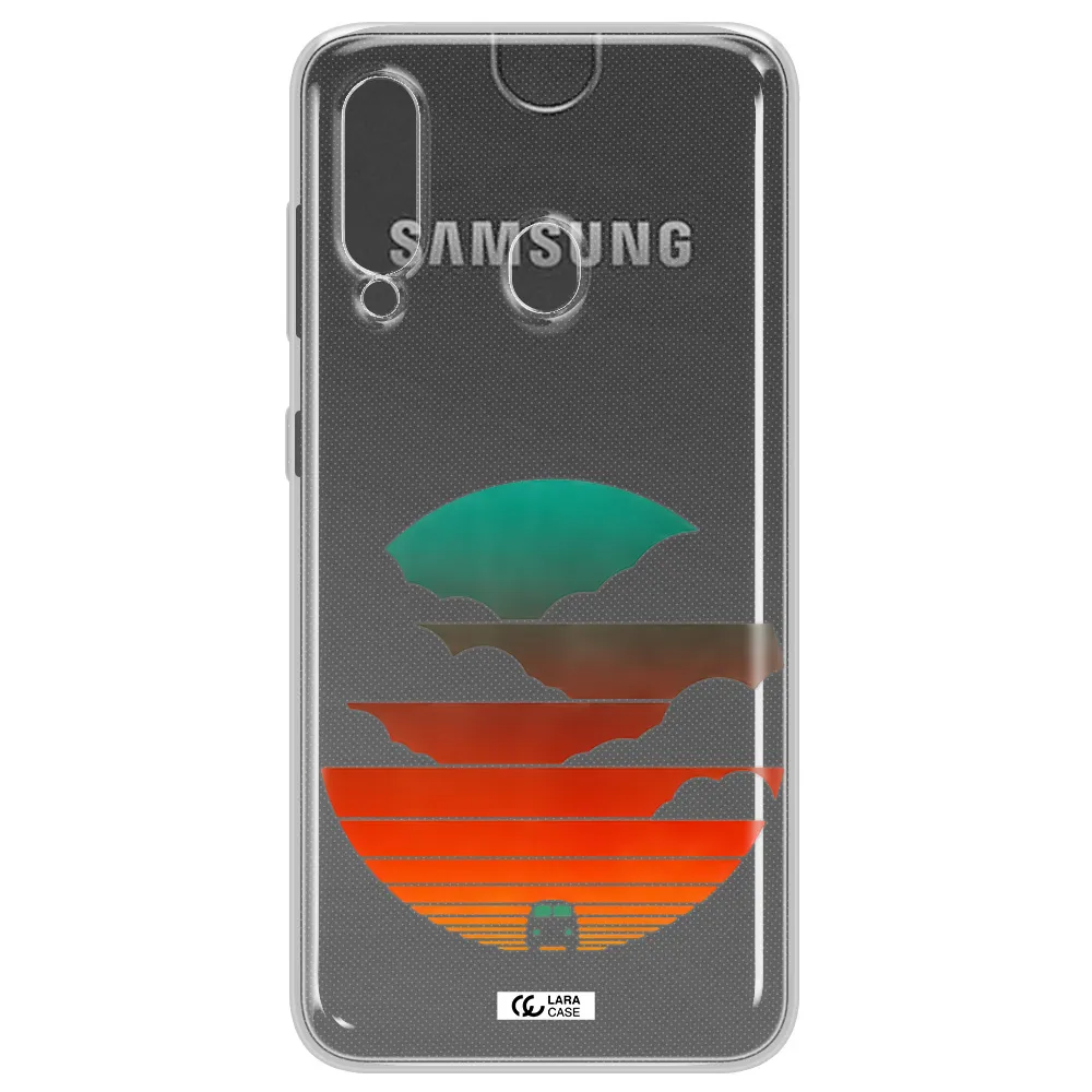 a logo of a boat Samsung A60 Clear TPU Case