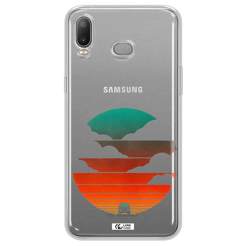 a logo of a boat Samsung A6S Clear TPU Case