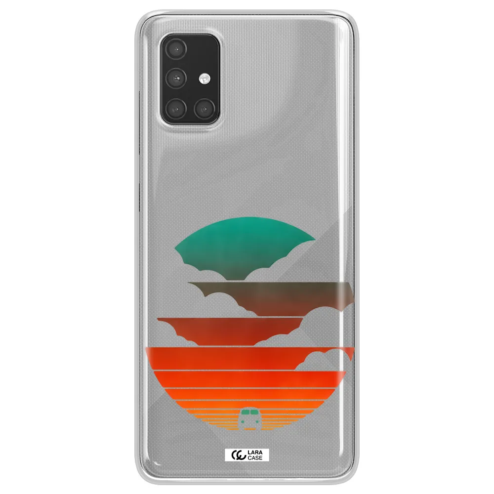 a logo of a boat Samsung A71 Clear TPU Case