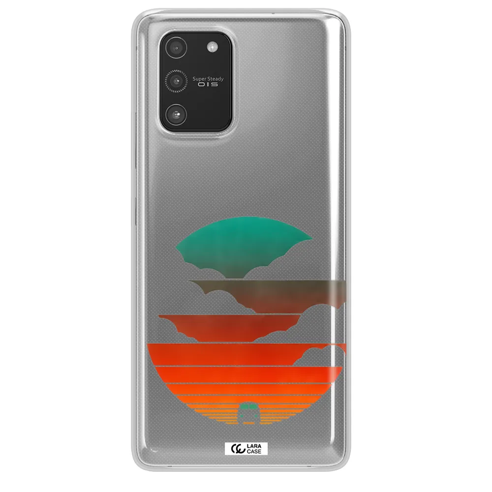 a logo of a boat Samsung A91 Clear TPU Case