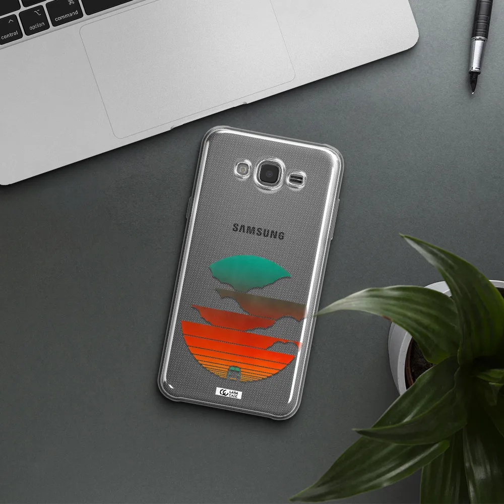 a logo of a boat Samsung J7 Clear TPU Case