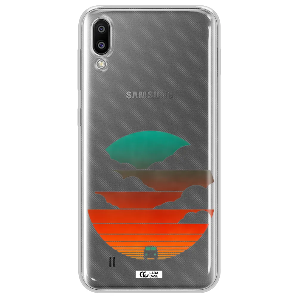 a logo of a boat Samsung M10 Clear TPU Case