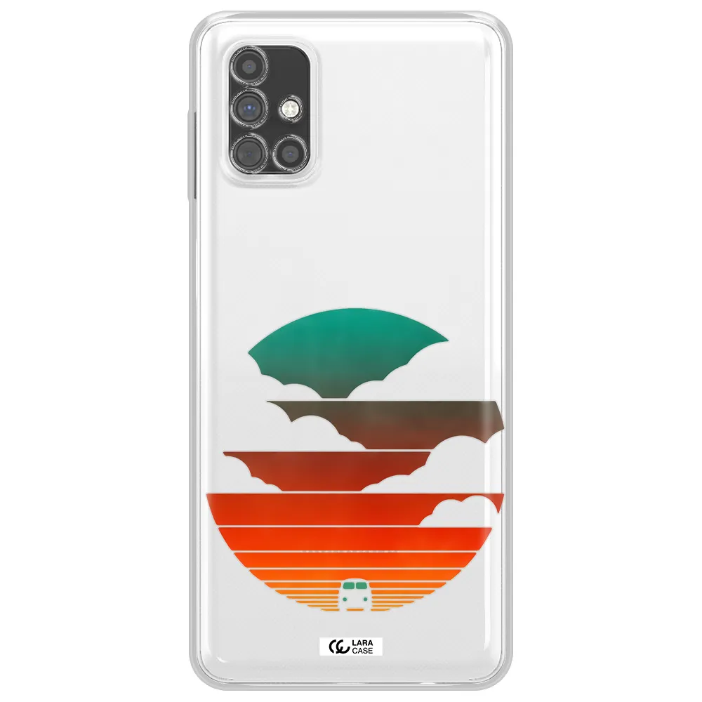 a logo of a boat Samsung M51 Clear TPU Case
