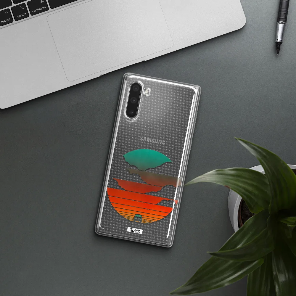 a logo of a boat Samsung Note 10 Clear TPU Case