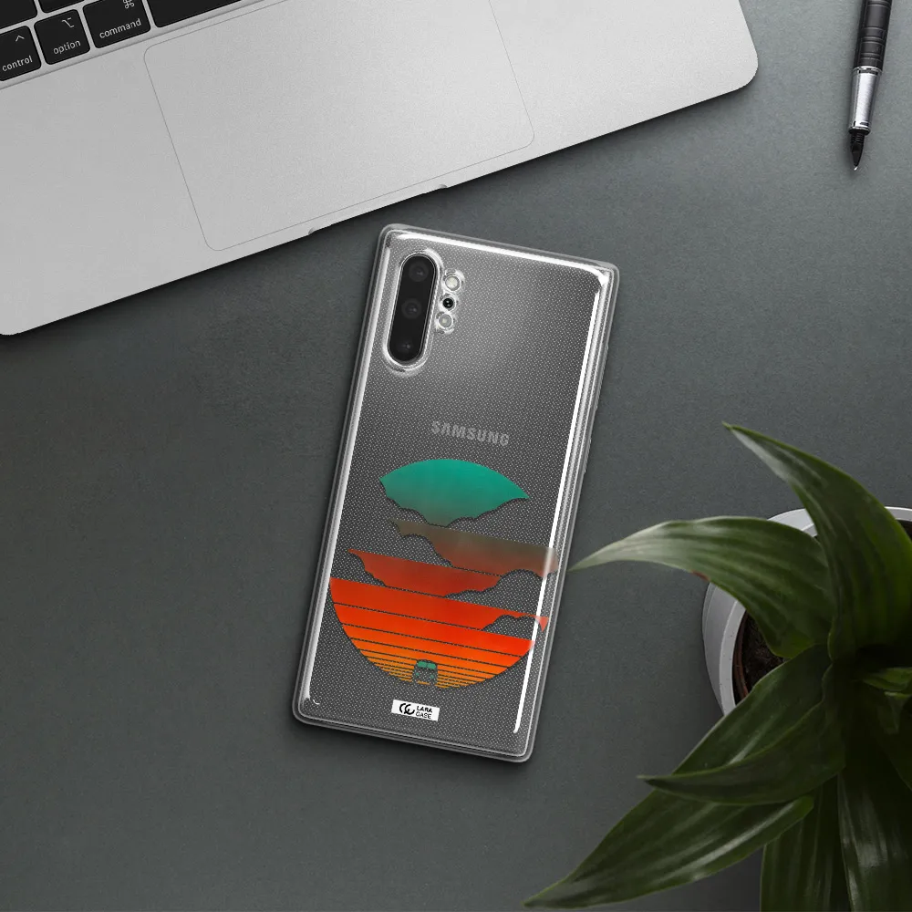 a logo of a boat Samsung Note 10 Plus Clear TPU Case