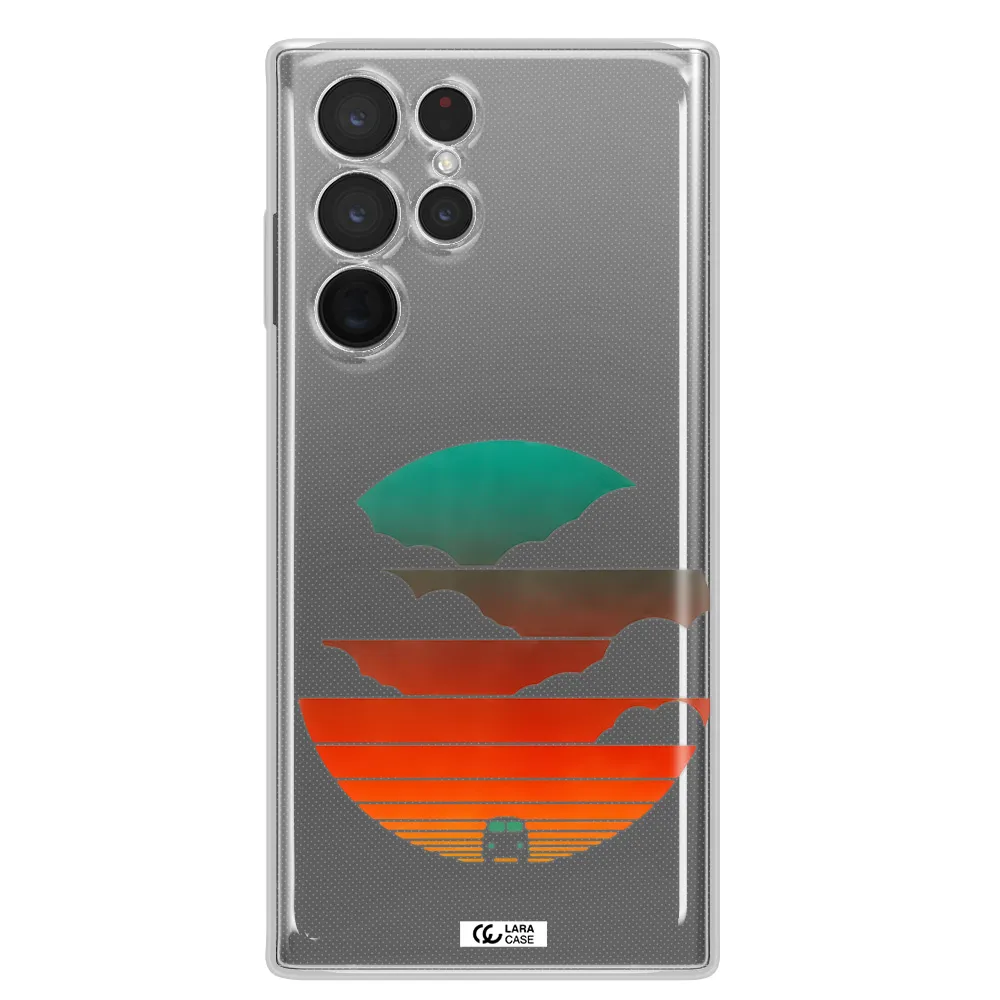 a logo of a boat Samsung S 22 Ultra Clear TPU Case