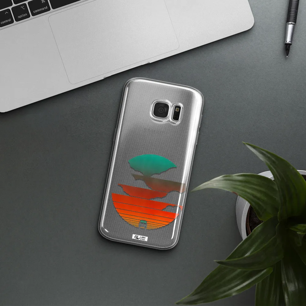 a logo of a boat Samsung S 7 Clear TPU Case