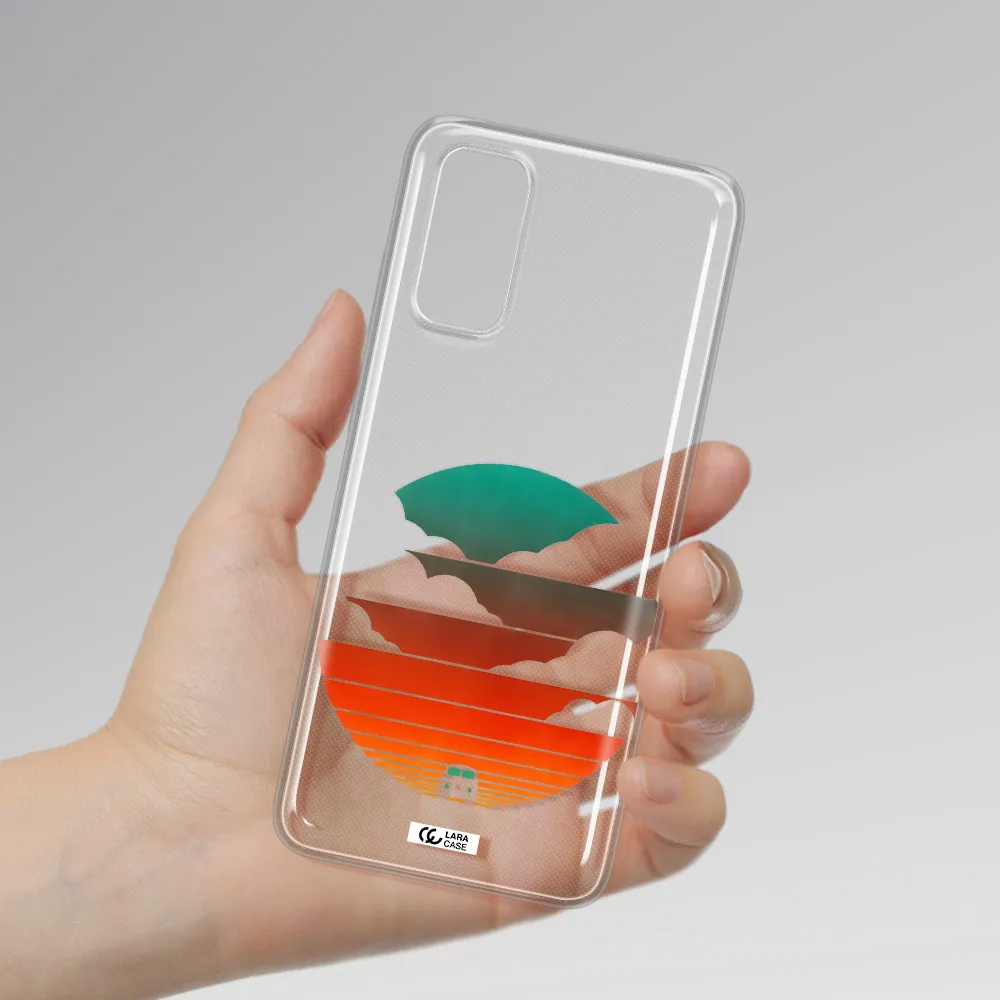 a logo of a boat Samsung S20 Clear TPU Case