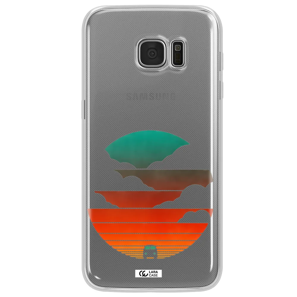 a logo of a boat Samsung S7 Edge Clear TPU Case