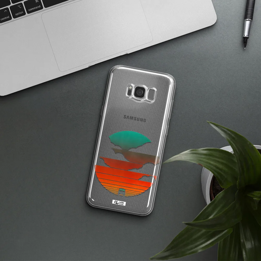 a logo of a boat Samsung S8 Clear TPU Case