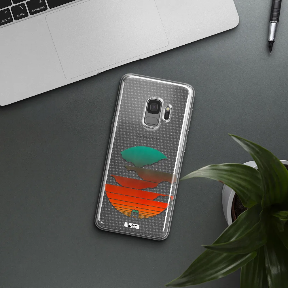 a logo of a boat Samsung S9 Clear TPU Case