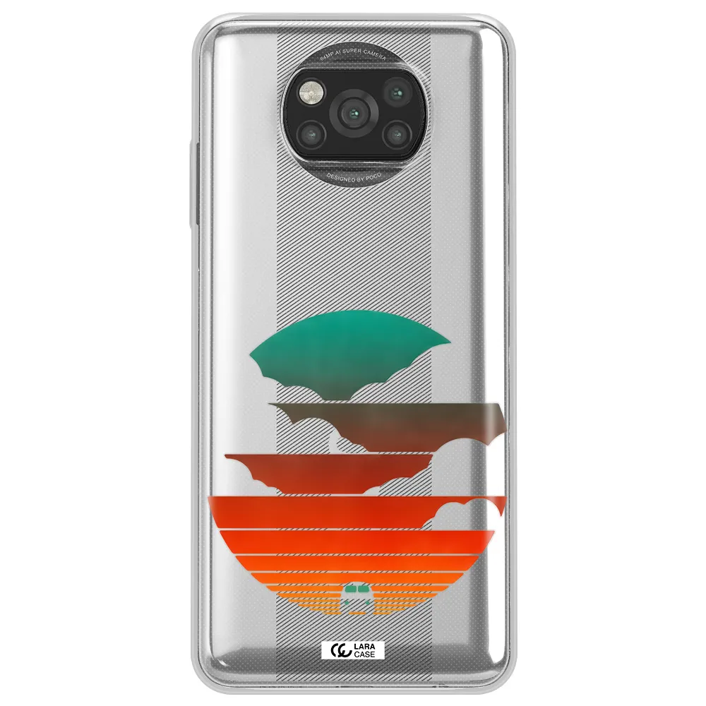 a logo of a boat Xiaomi Poco X3 Clear TPU Case