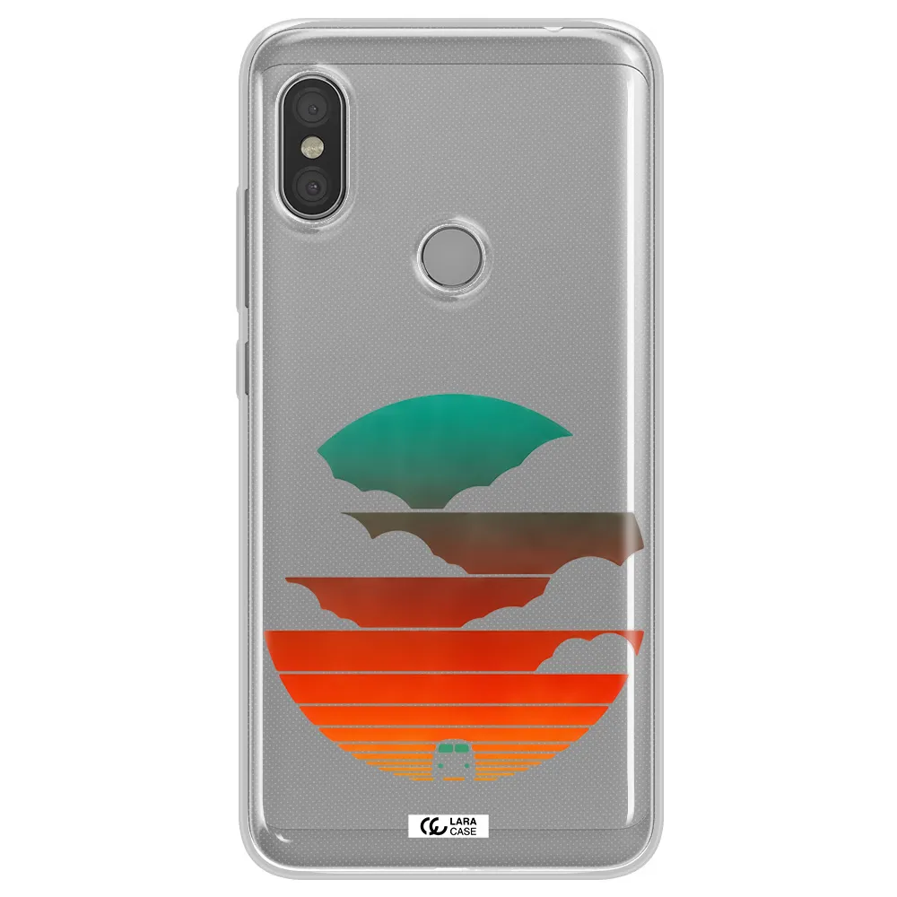 a logo of a boat Xiaomi Redmi Note 6 Pro Clear TPU Case