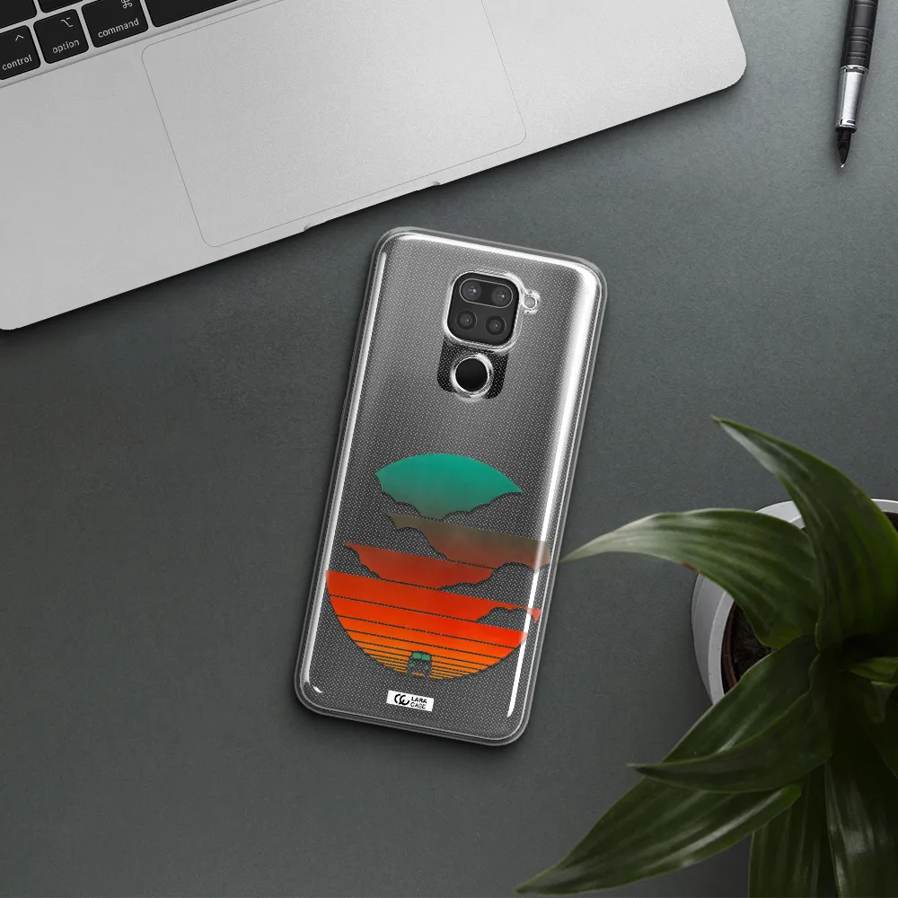 a logo of a boat Xiaomi Redmi Note 9 Clear TPU Case