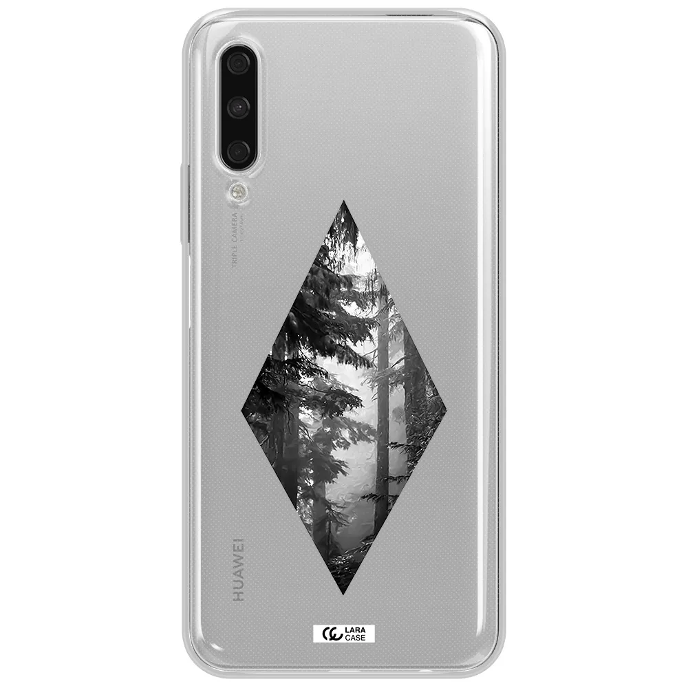 A Diamond Shaped Image Of Trees Huawei Y9S Clear Tpu Case