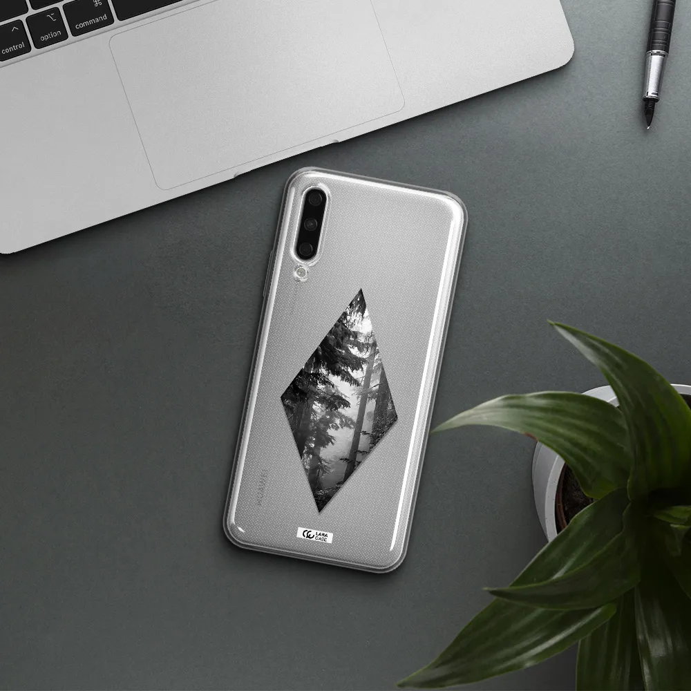 A Diamond Shaped Image Of Trees Huawei Y9S Clear Tpu Case