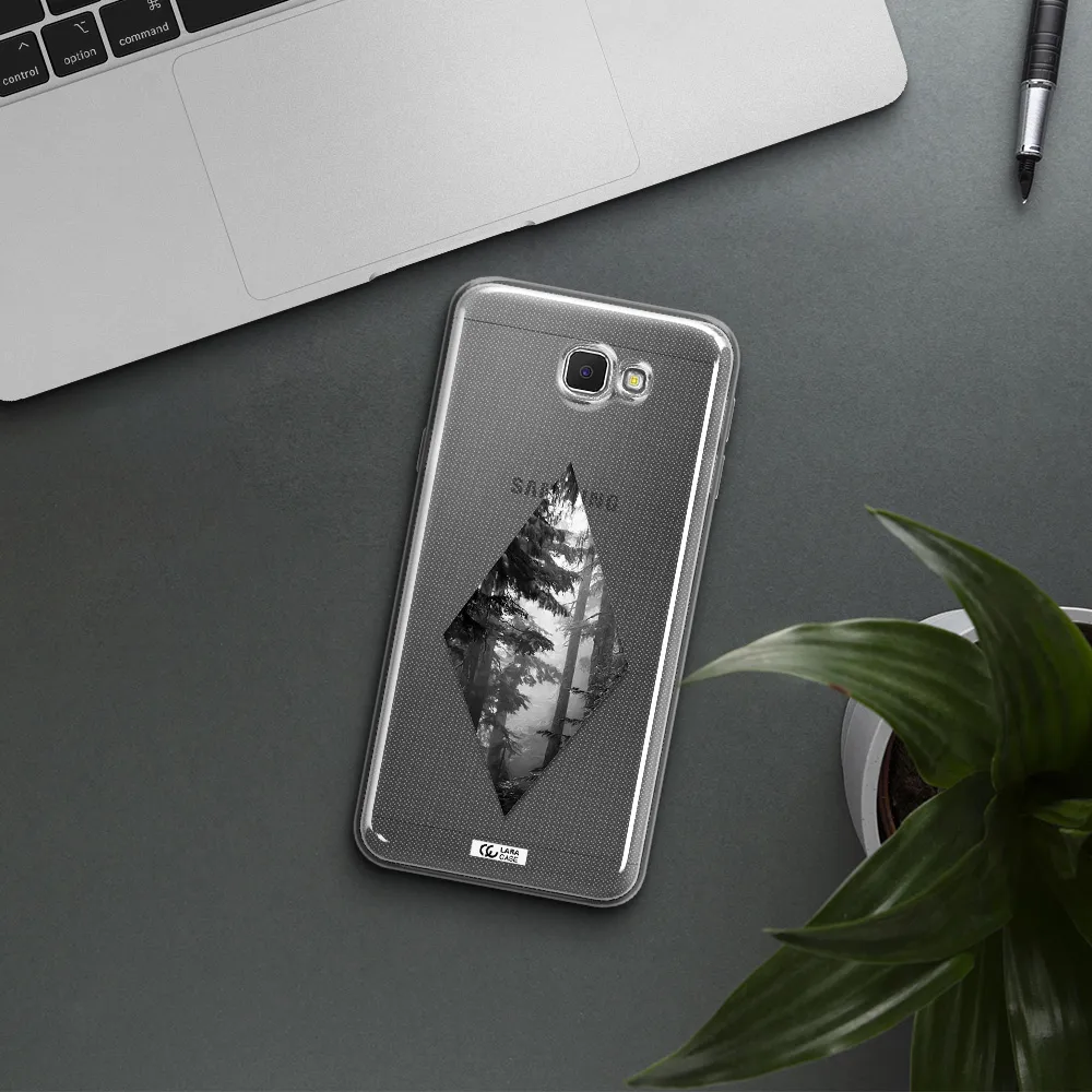 a diamond shaped image of trees Samsung J5 Prime Clear TPU Case