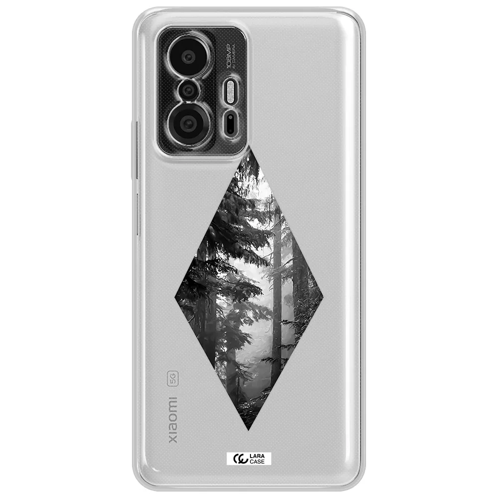 A Diamond Shaped Image Of Trees Xiaomi 11T Pro Clear Tpu Case