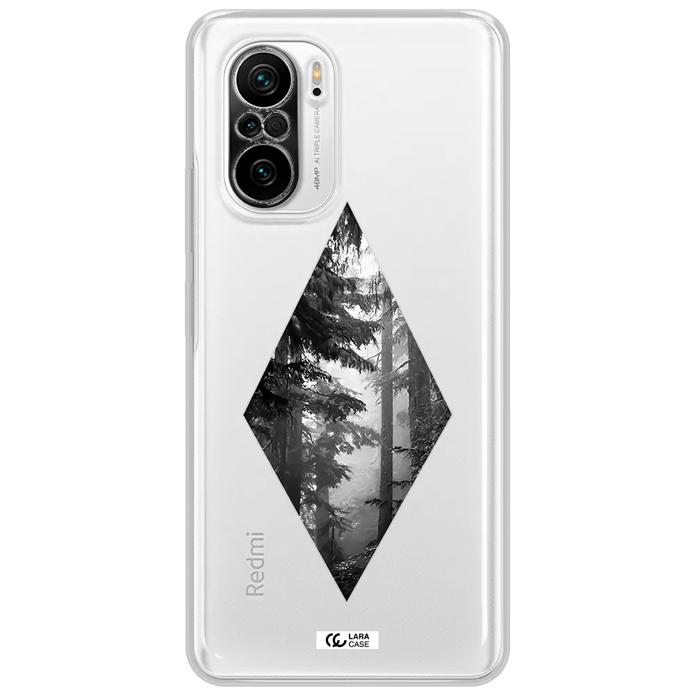 A Diamond Shaped Image Of Trees Xiaomi Poco F3 Clear Tpu Case