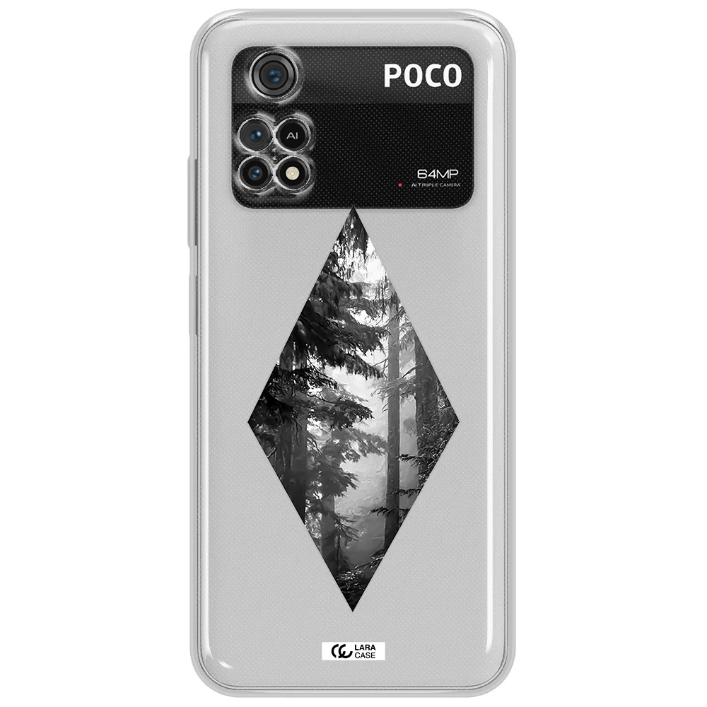 A Diamond Shaped Image Of Trees Xiaomi Poco M4 Pro 4G Clear Tpu Case