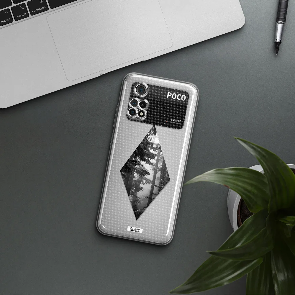 A Diamond Shaped Image Of Trees Xiaomi Poco M4 Pro 4G Clear Tpu Case