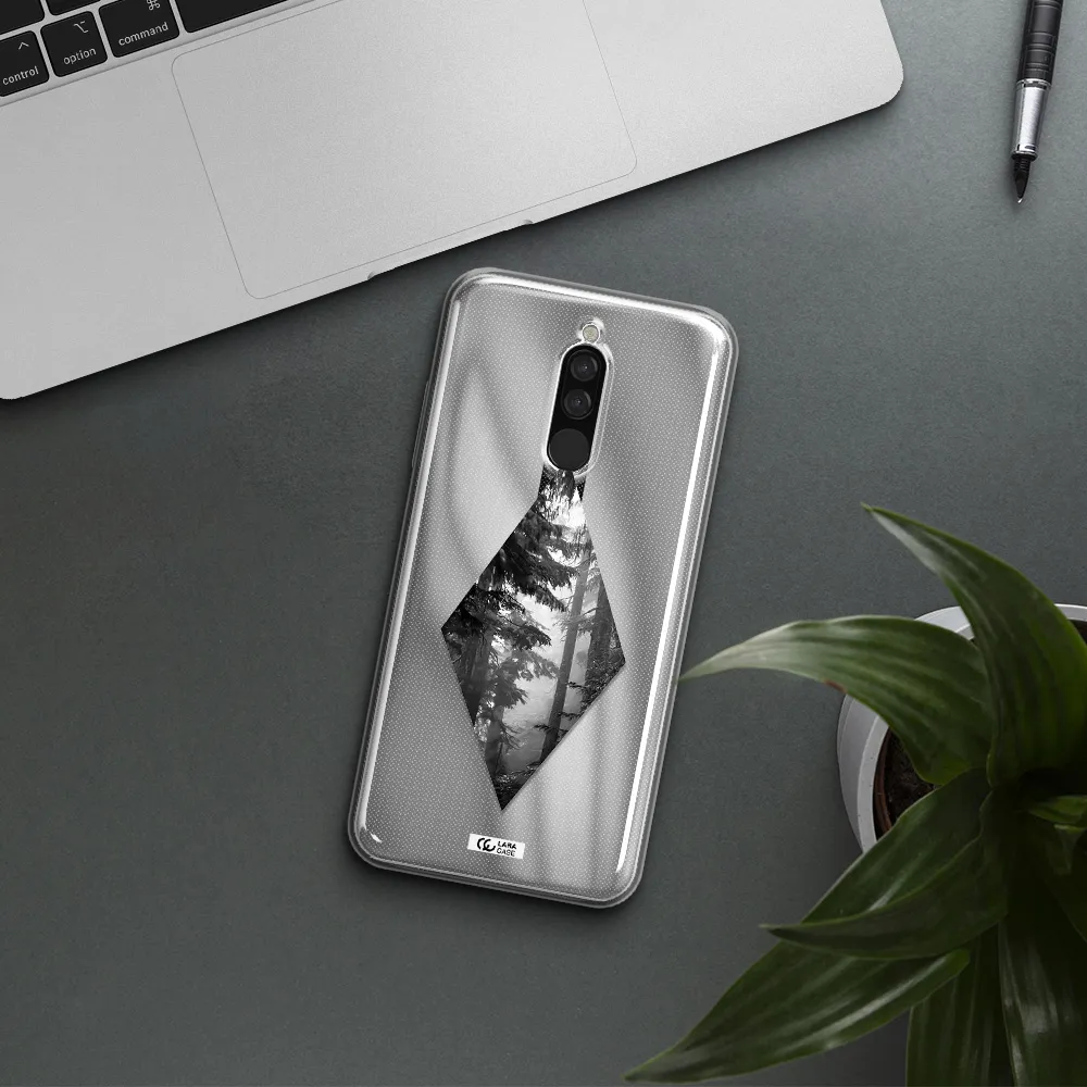A Diamond Shaped Image Of Trees Xiaomi Redmi 8 Clear Tpu Case