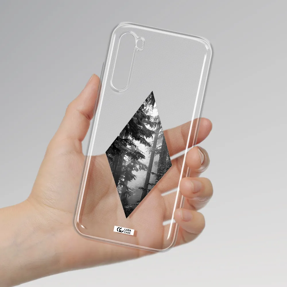 A Diamond Shaped Image Of Trees Xiaomi Redmi Note 8T Clear Tpu Case