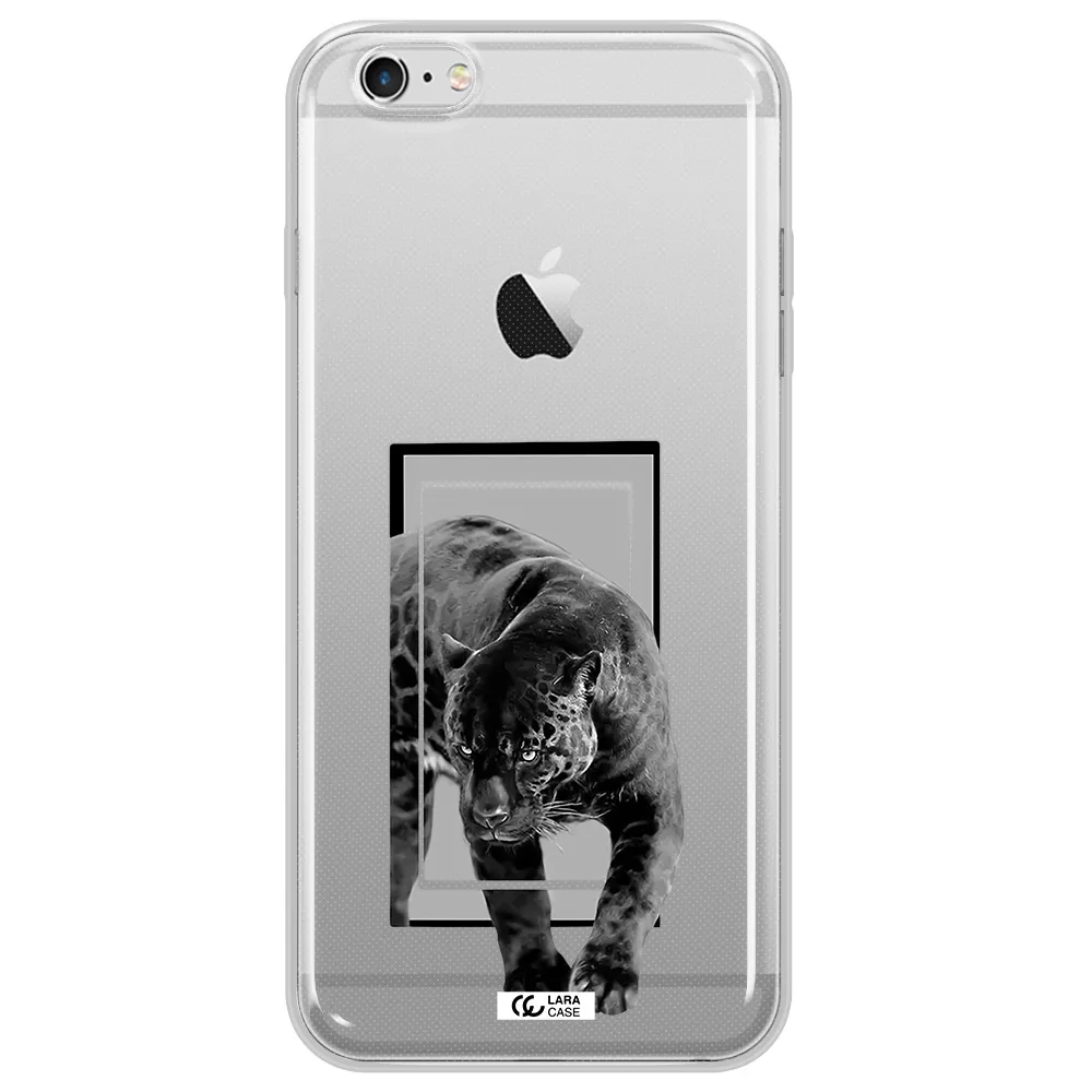 a black tiger with spots on its face Apple iPhone 6 s plus Clear TPU Case