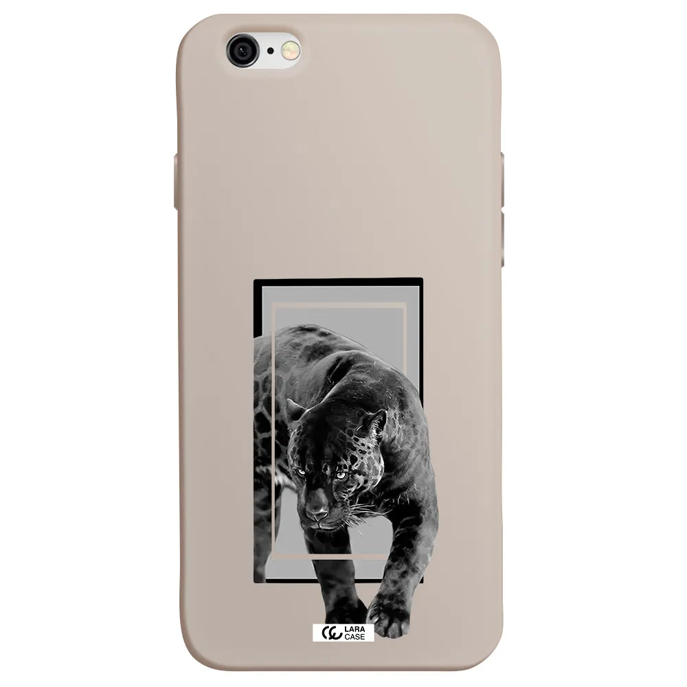a black tiger with spots on its face Apple iPhone 6 Silicone Stone Case
