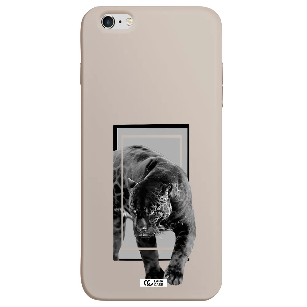 a black tiger with spots on its face Apple iPhone 6S Silicone Stone Case