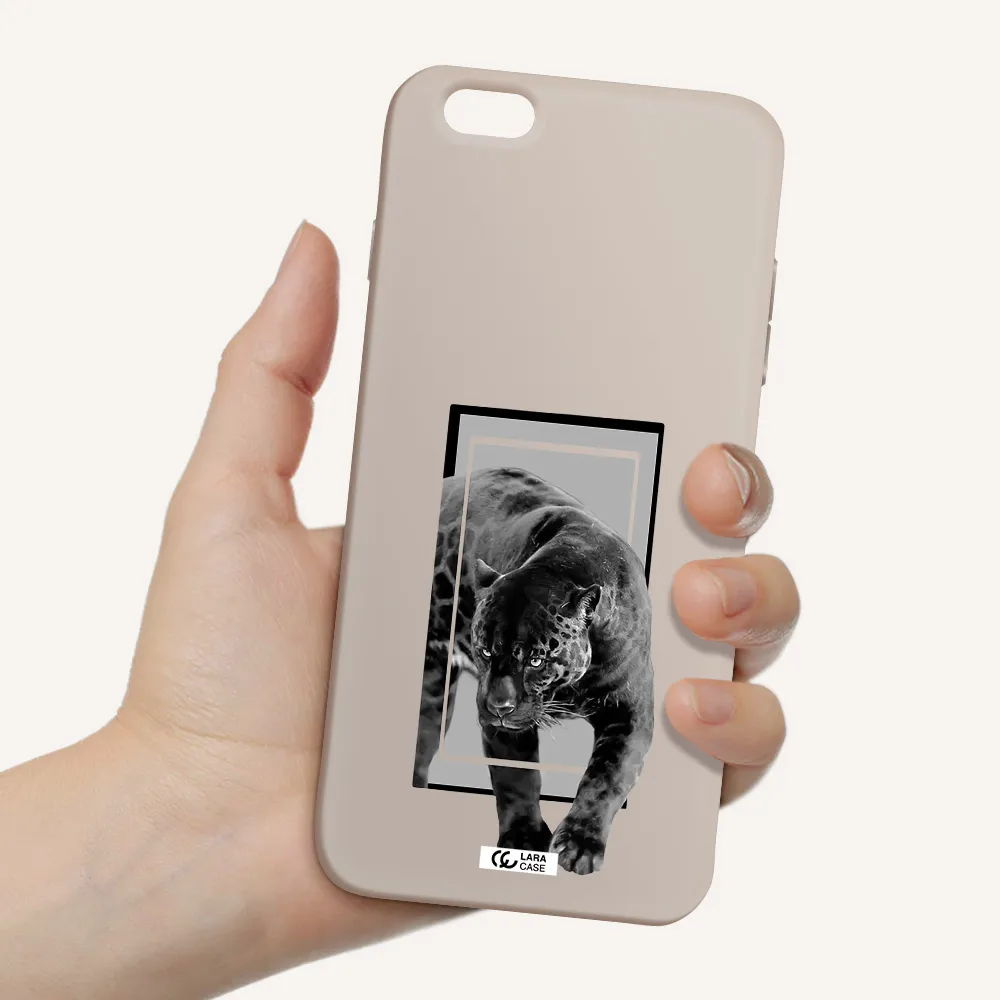 a black tiger with spots on its face Apple iPhone 6S Silicone Stone Case