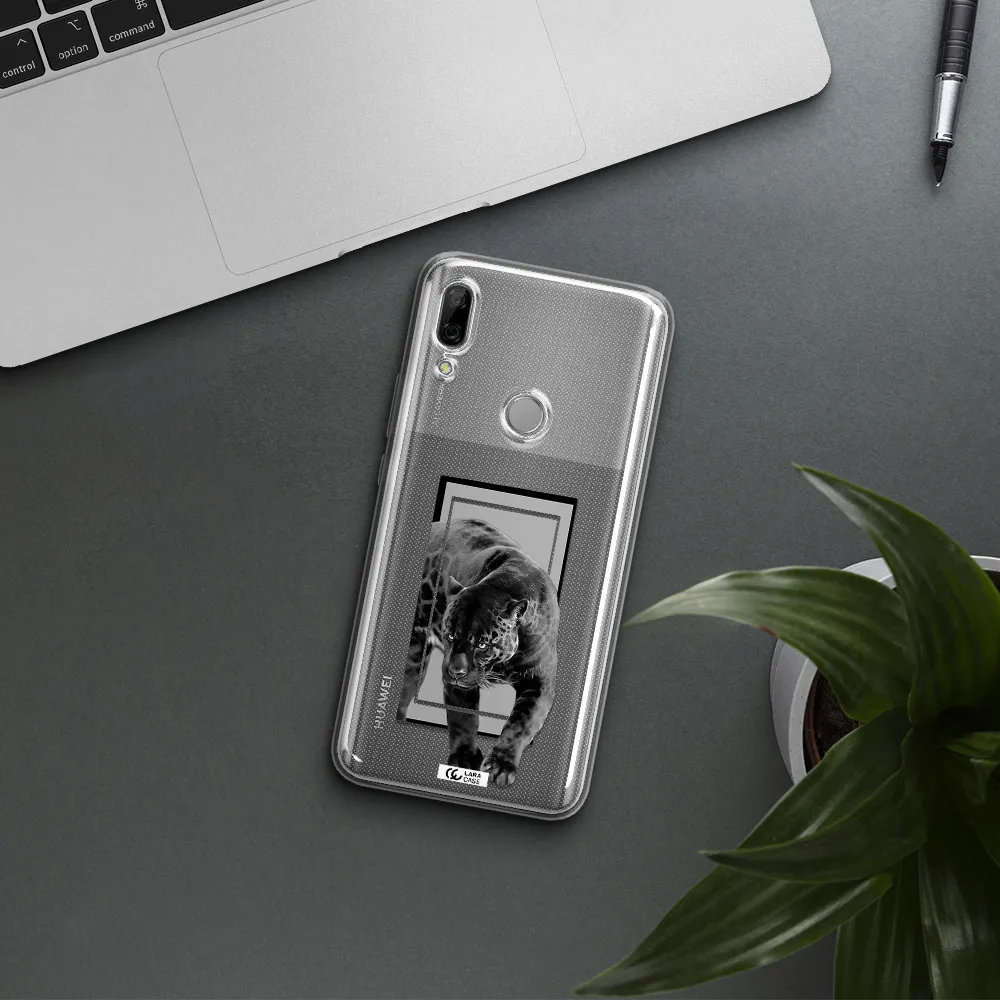 a black tiger with spots on its face Huawei P Smart Z Clear TPU Case