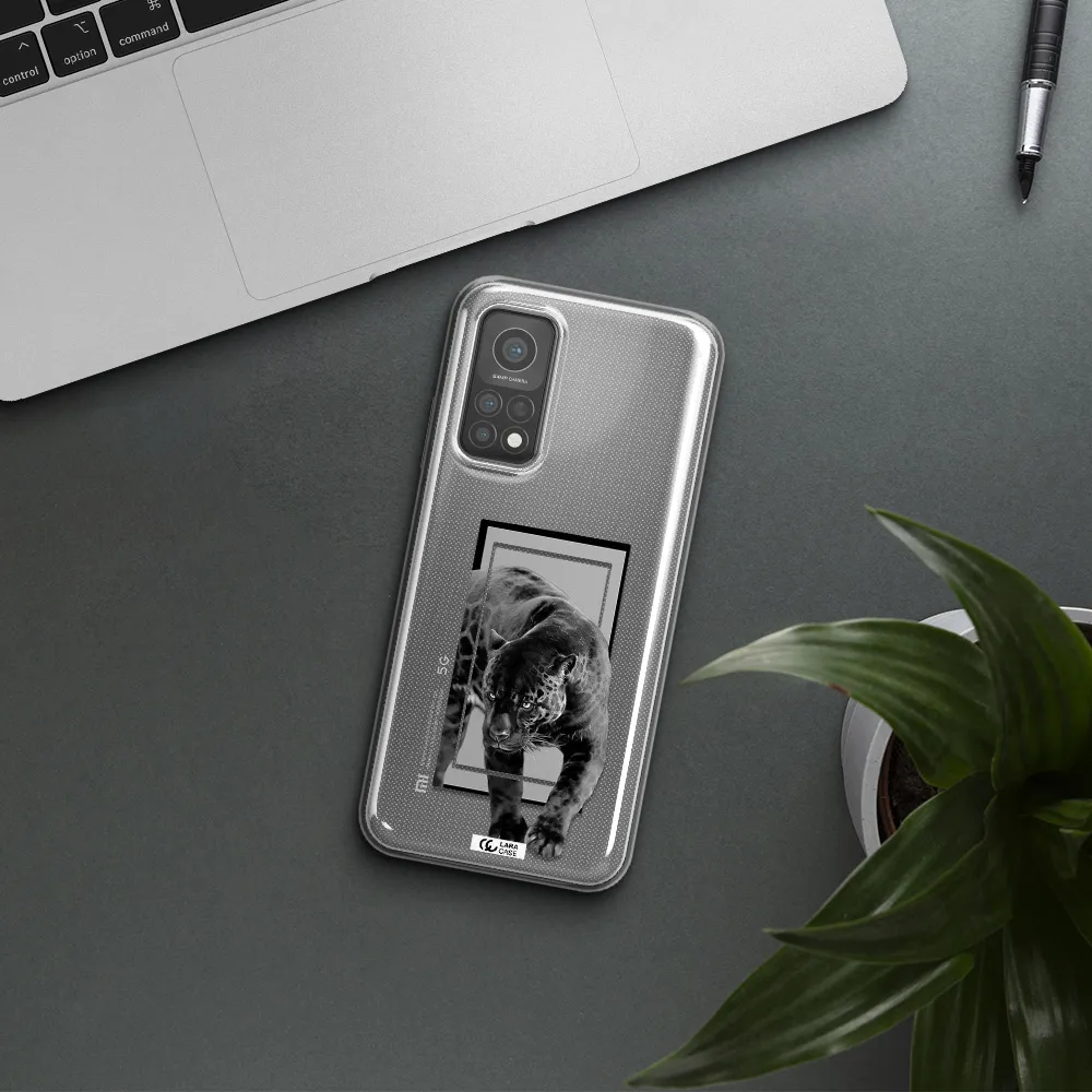 a black tiger with spots on its face Xiaomi Mi 10 T Pro Clear TPU Case
