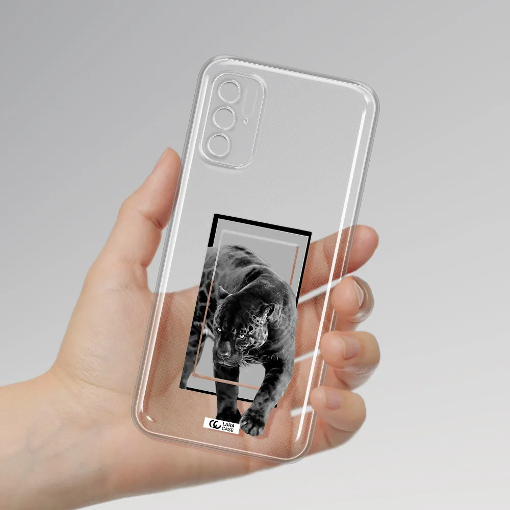 A Black Tiger With Spots On Its Face Xiaomi Poco M4 Pro 5G Clear Tpu Case