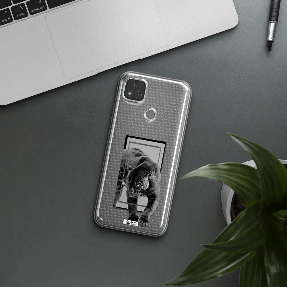 a black tiger with spots on its face Xiaomi Redmi 9C Clear TPU Case