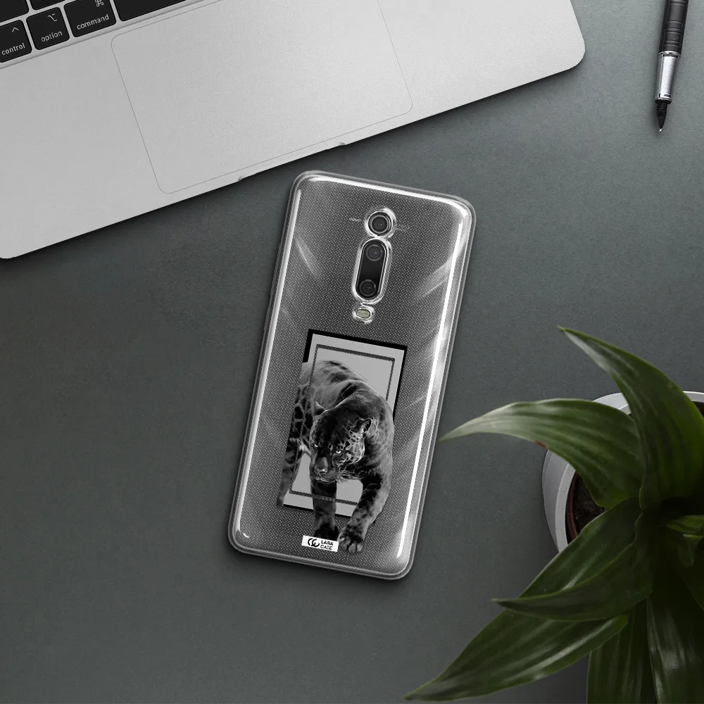 A Black Tiger With Spots On Its Face Xiaomi Redmi K20 Clear Tpu Case